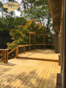 Rochester MI Deck Builder Cedar Wood Deck  Pergola