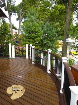 Lake Orion MI Deck Builder Trex Composite Dock Radius Rail