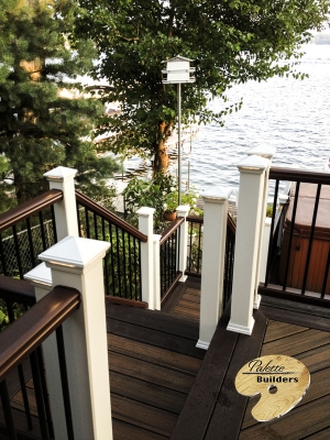 Lake Orion MI Deck Builder Trex Composite Dock Radius Rail